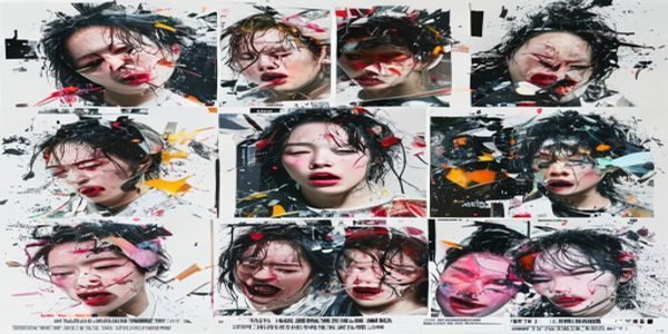 某网红翻车事件完整视频合集封面，多个直播片段拼接，展示网红崩溃全程